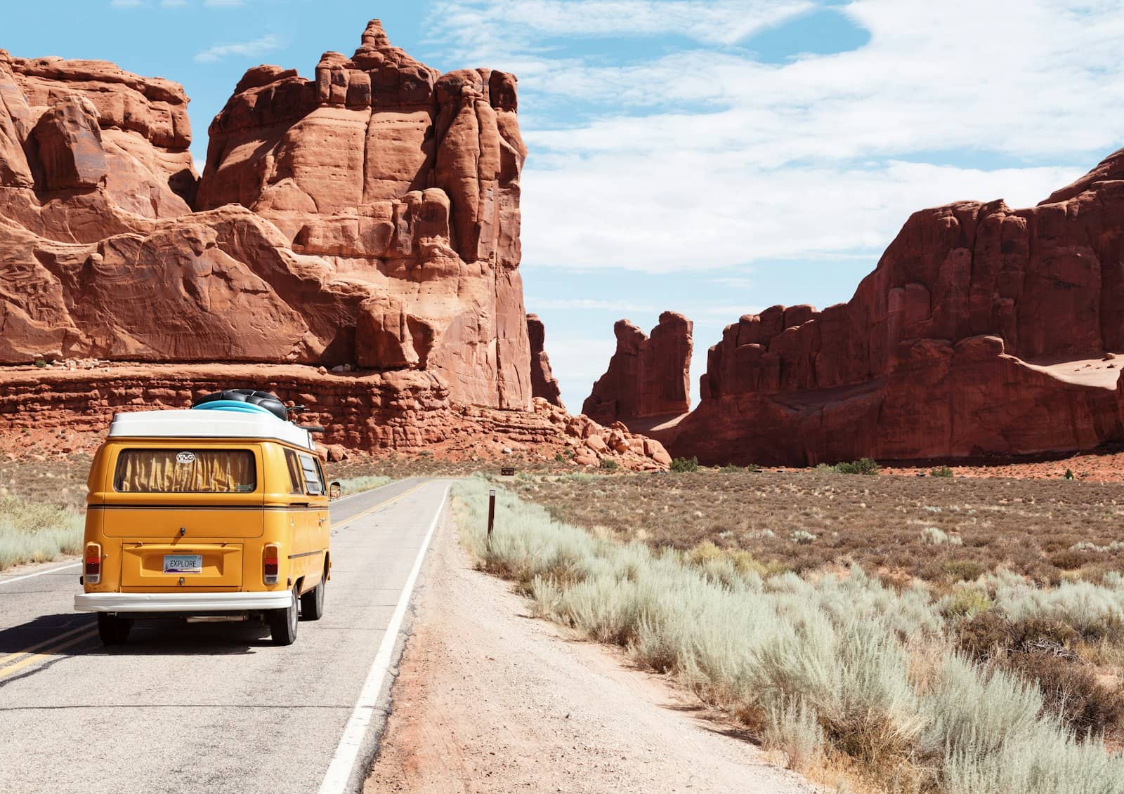 Road stretching toward the horizon
