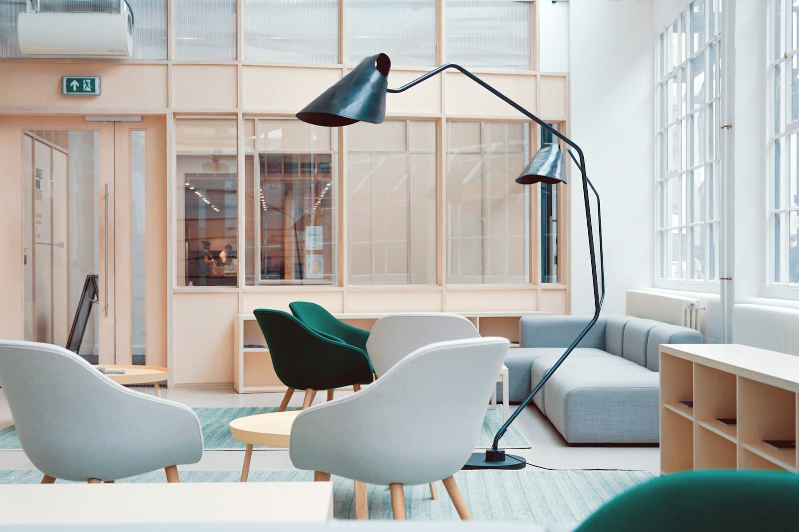 Quiet office interior after hours